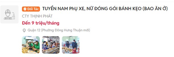 Các công ty đang tuyển dụng công nhân 6